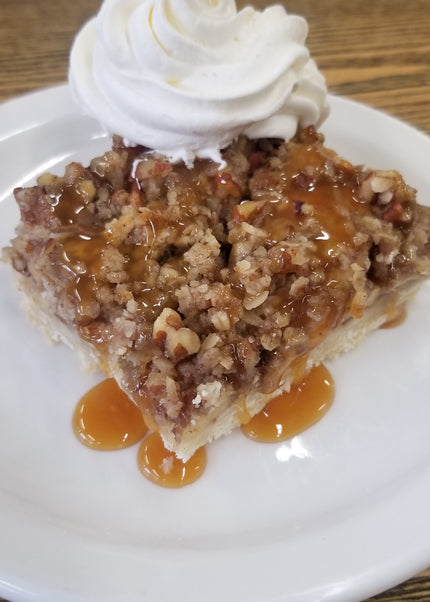 Caramel Apple Pecan Shortbread Bar